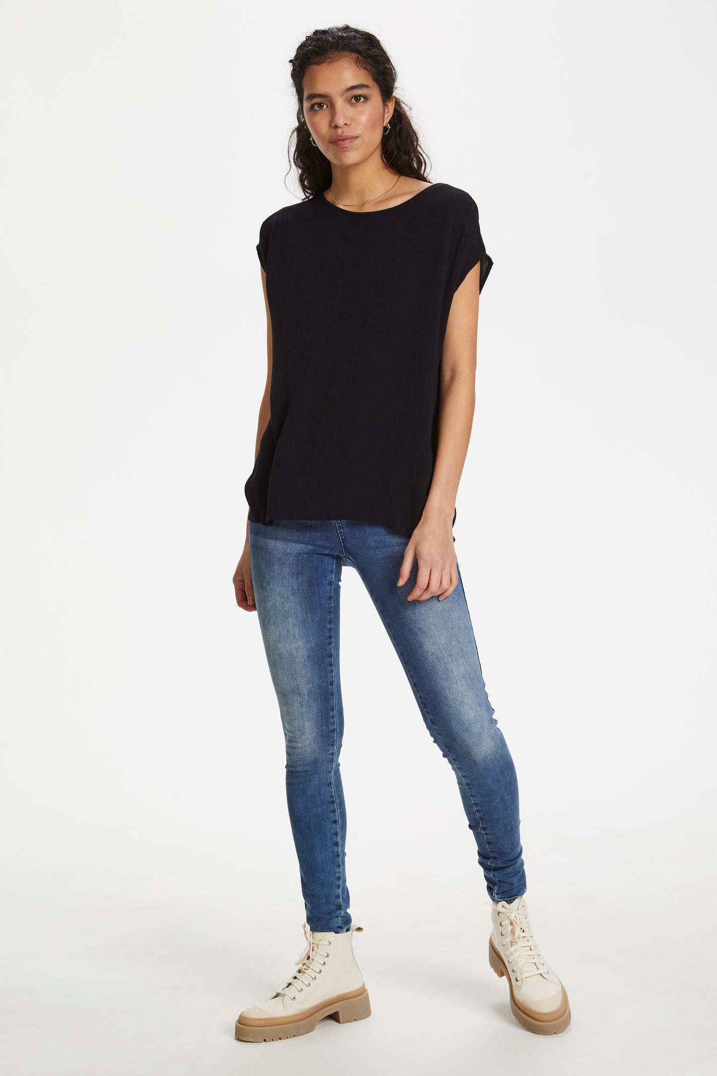 Soaked in Luxury ZAYA TOP Shirts Black