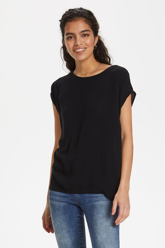 Soaked in Luxury ZAYA TOP Shirts Black
