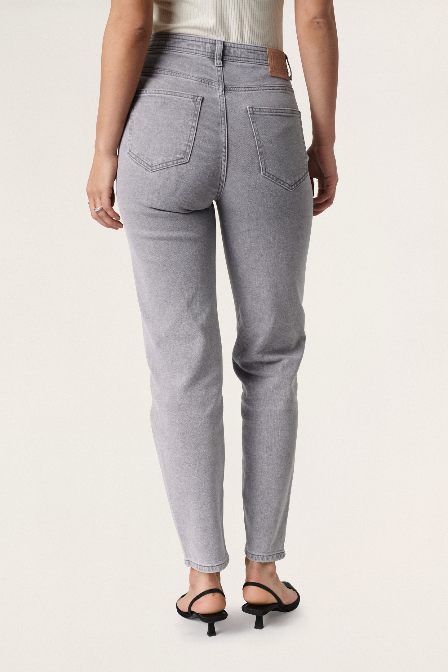Tessie Denim Pants Light Grey Denim