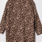 Leopard winterjas mantel luipaard print kort - winterjas mantel luipaard kort | Fabrique François 
