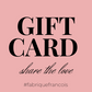 Share the love - cadeaubon - giftcards | Fabrique François 