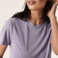  Columbine crew-neck T-shirt SS T-shirts Lavender Gray