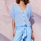 Noella Ira s/s Cardigan Cardigans Light Blue