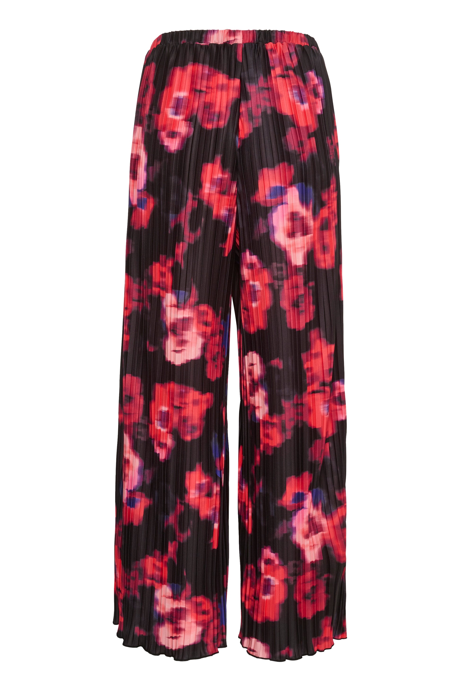 Soaked in Luxury Alice Pants Trousers Red Blurred Flower Print
