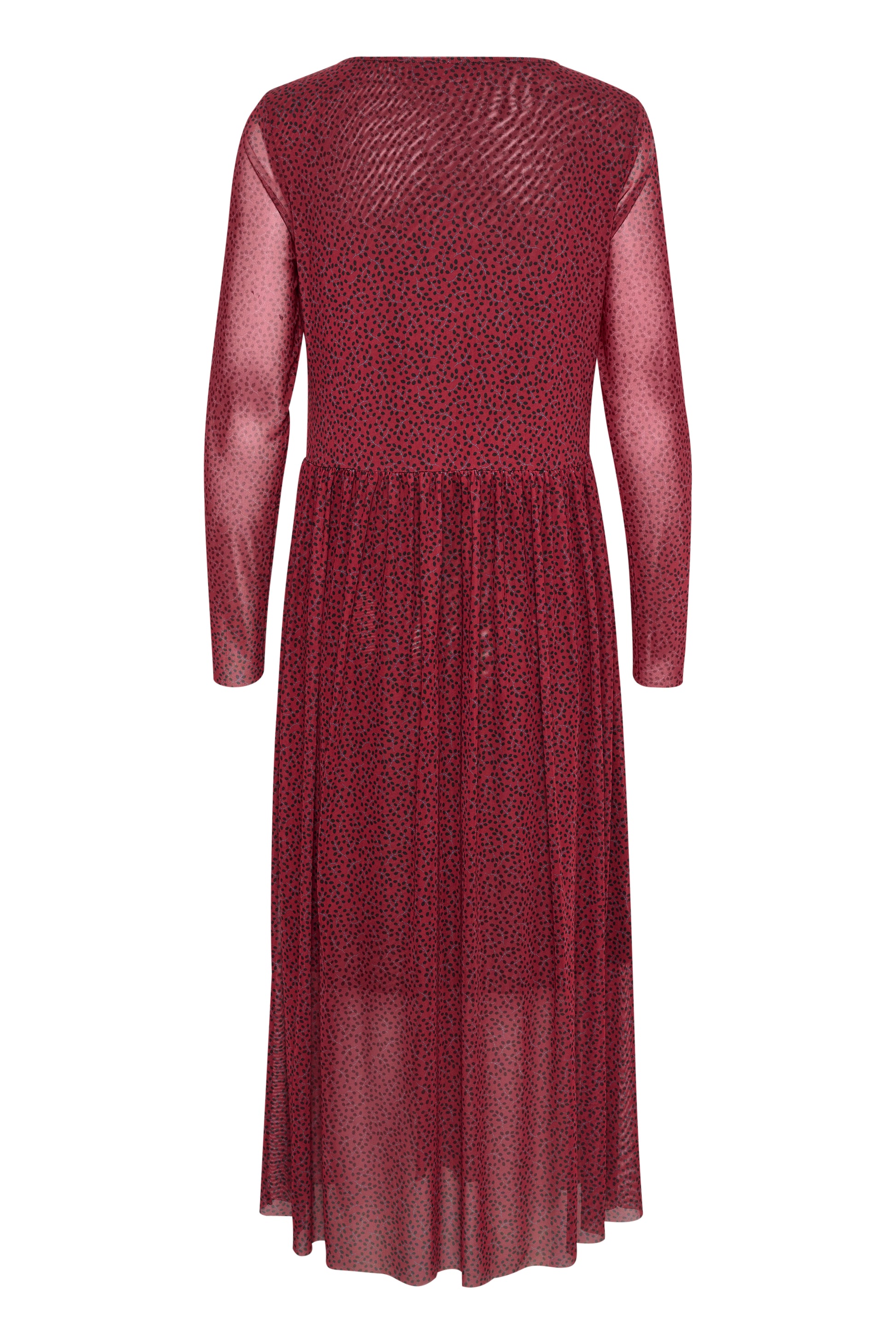 Soaked in Luxury Almira Dress LS Dresses Rhubarb Leaf Print