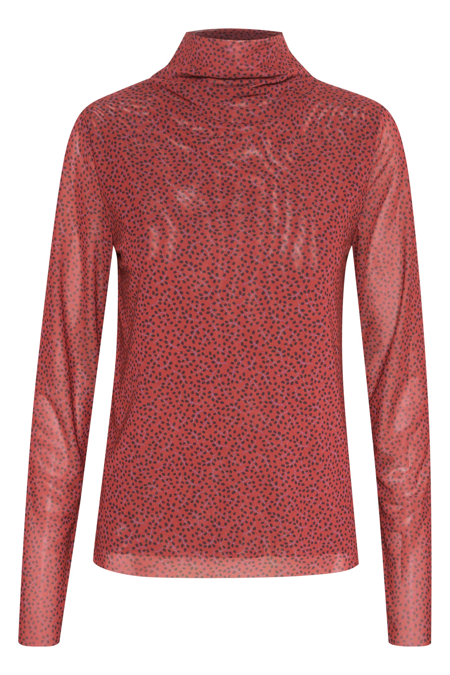 Soaked in Luxury Almira Tee LS T-shirts Rhubarb Leaf Print