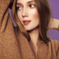 Soaked in Luxury Anina Polo Pullover LS STUDIO Knit Tan Melange