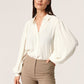 Soaked in Luxury Chrishell Solid Shirt LS Shirts/Blouses Whisper White