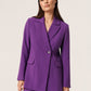 Soaked in Luxury Corinne Fitted Blazer Jackets Amaranth Purple