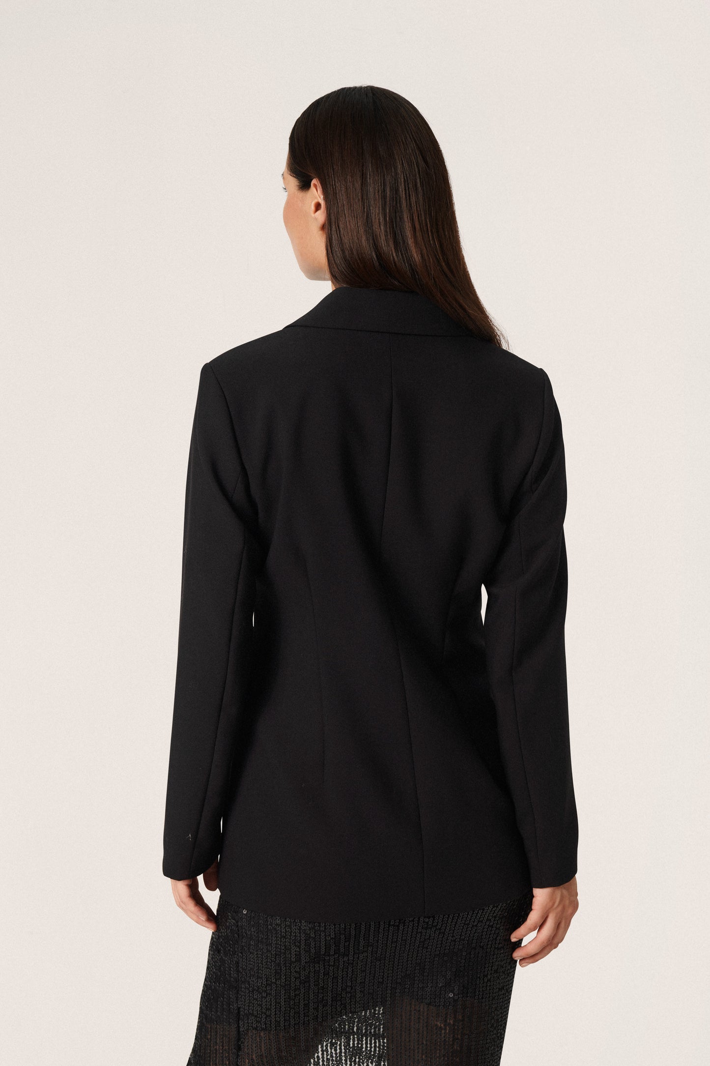 Soaked in Luxury Corinne Fitted Blazer Jackets Black