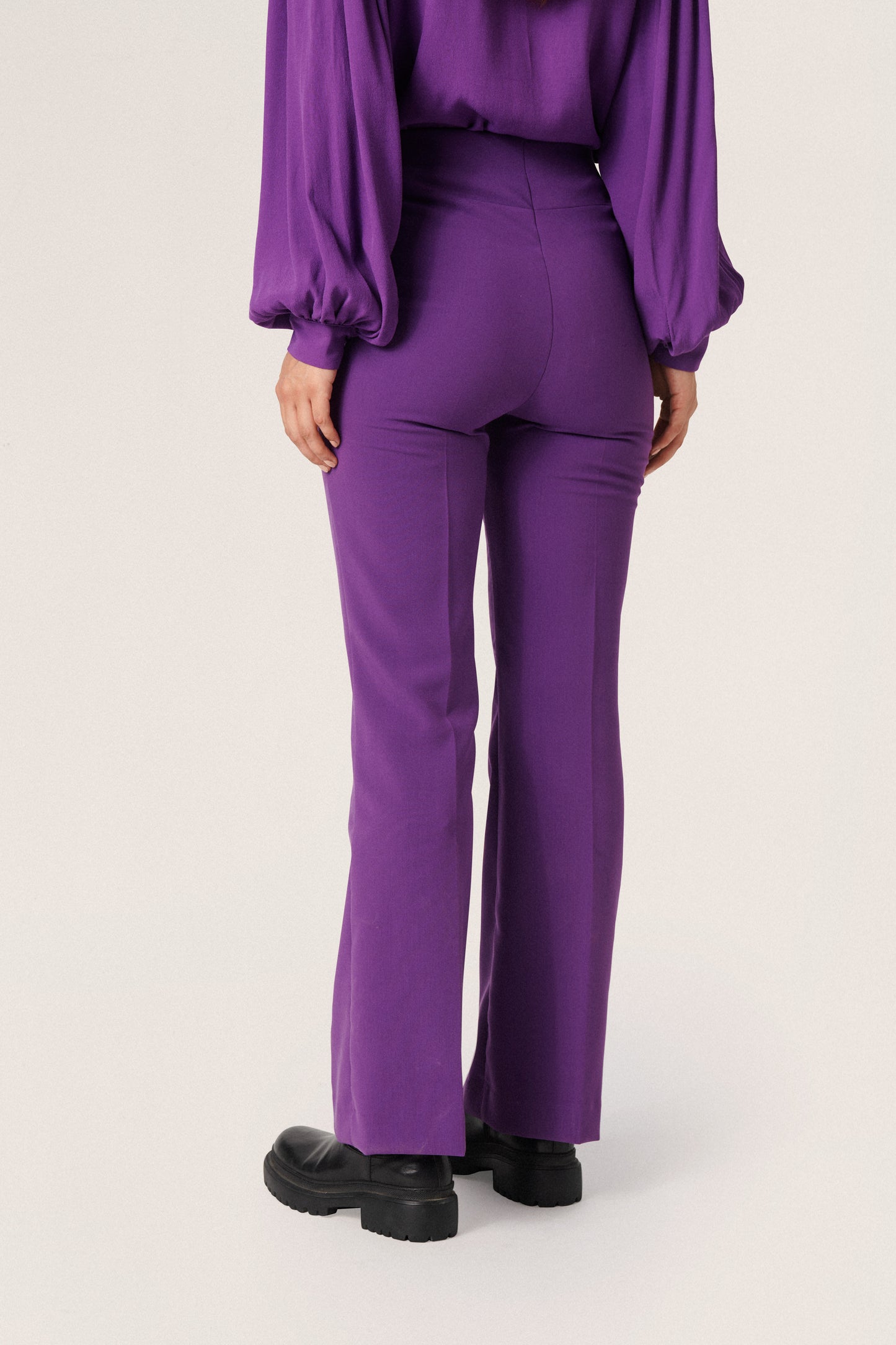 Soaked in Luxury Corinne Pants Trousers Amaranth Purple