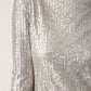 Soaked in Luxury Dalila Long Dress LS Dresses Silver