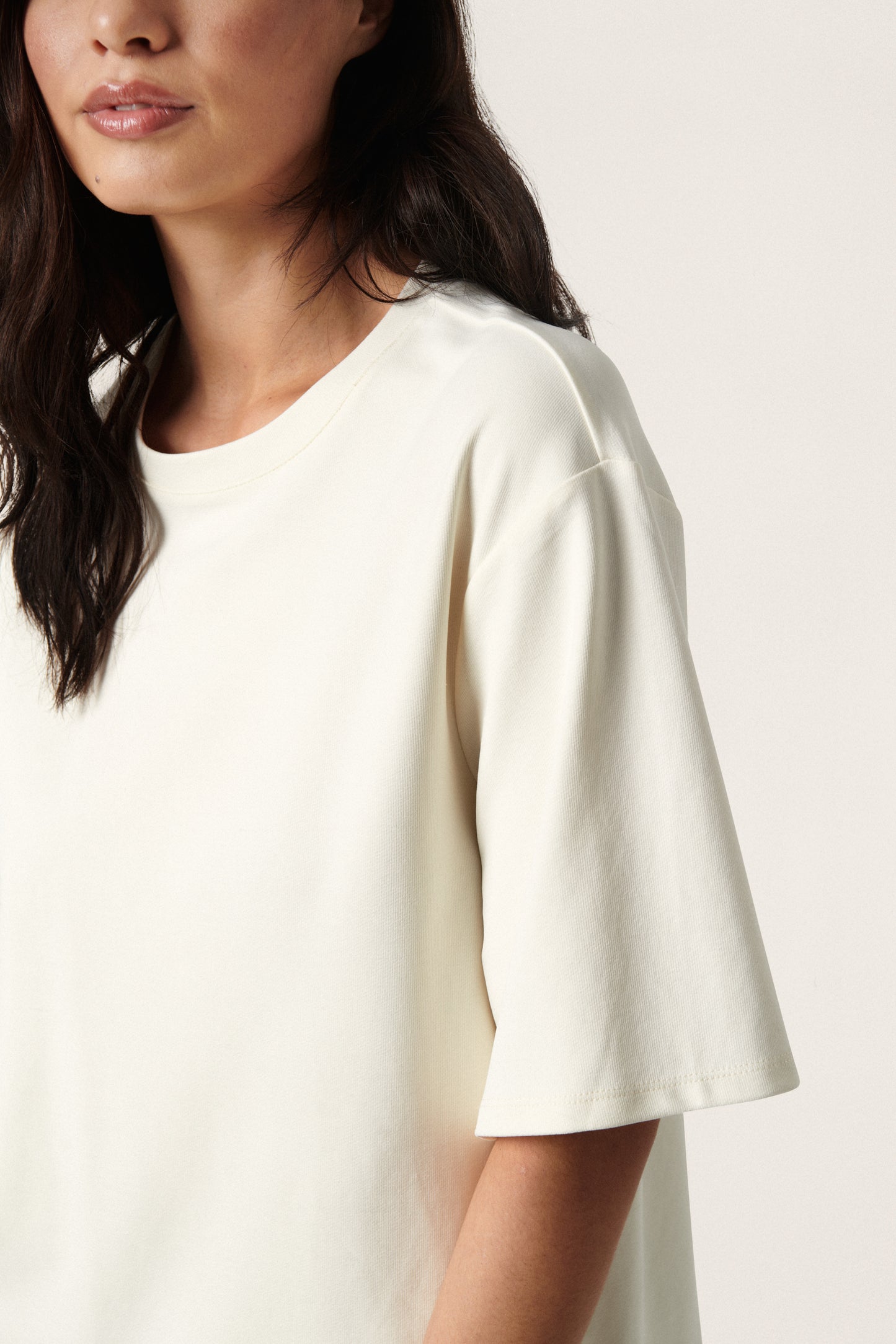 Soaked in Luxury Filli Boxy Tee SS T-shirts Whisper White