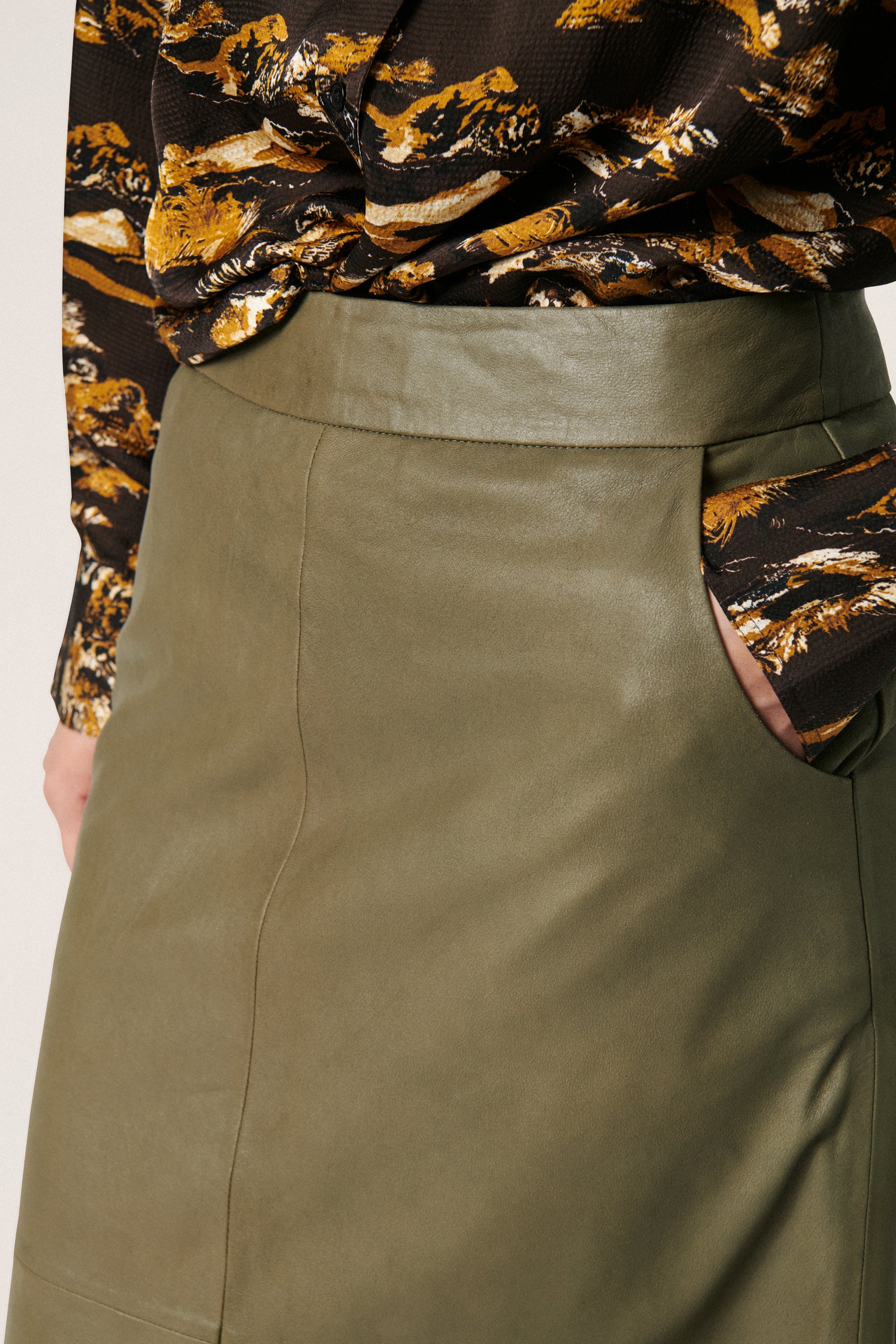 Soaked in Luxury Garner Skirt STUDIO Skirts Tea Leaf