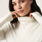 Soaked in Luxury Hanadi Rollneck LS T-shirts Whisper White