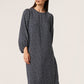 Soaked in Luxury Kamira Dress Dresses Night Sky Leaf Print