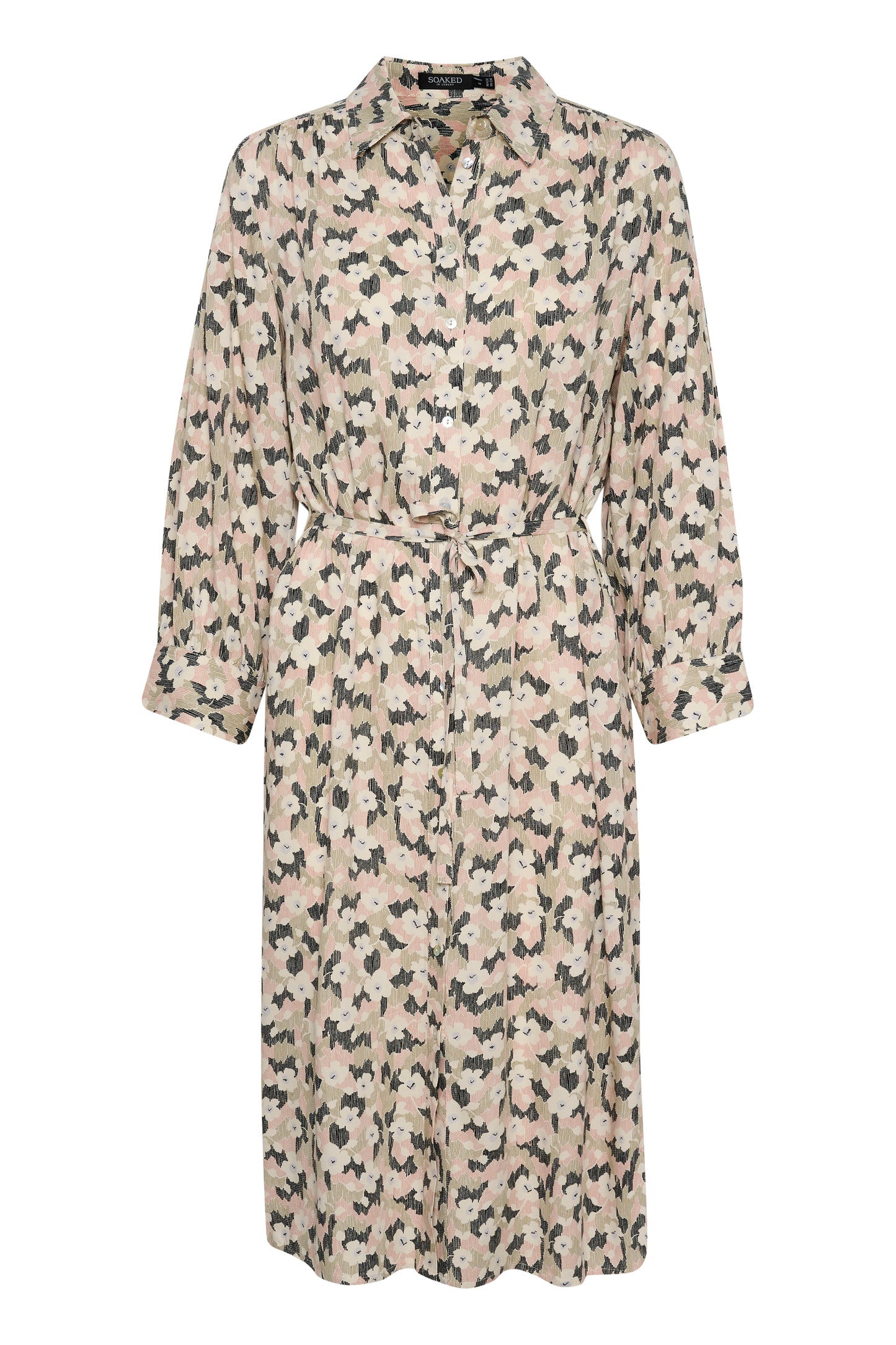 Soaked in Luxury Kimaya Shirt Dress Dresses Naive Field Print