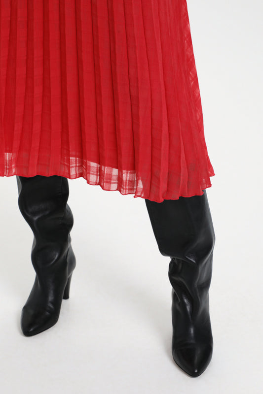Soaked in Luxury Lympia Skirt Skirts Cardinal