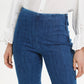 Soaked in Luxury Mady Denim Kickflare Trousers Medium Blue Denim