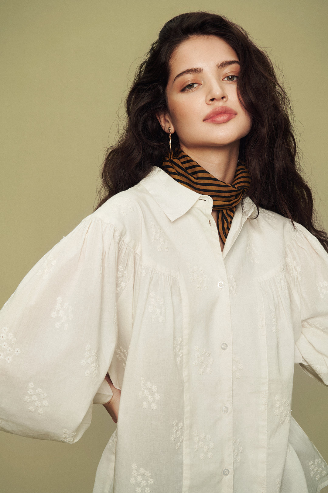 Soaked in Luxury Mynte Shirt LS Shirts/Blouses Whisper White