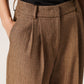 Soaked in Luxury Nadia Pants Trousers Light Brown Melange