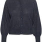 Soaked in Luxury Padma Tuesday Cardigan LS Knit Night Sky
