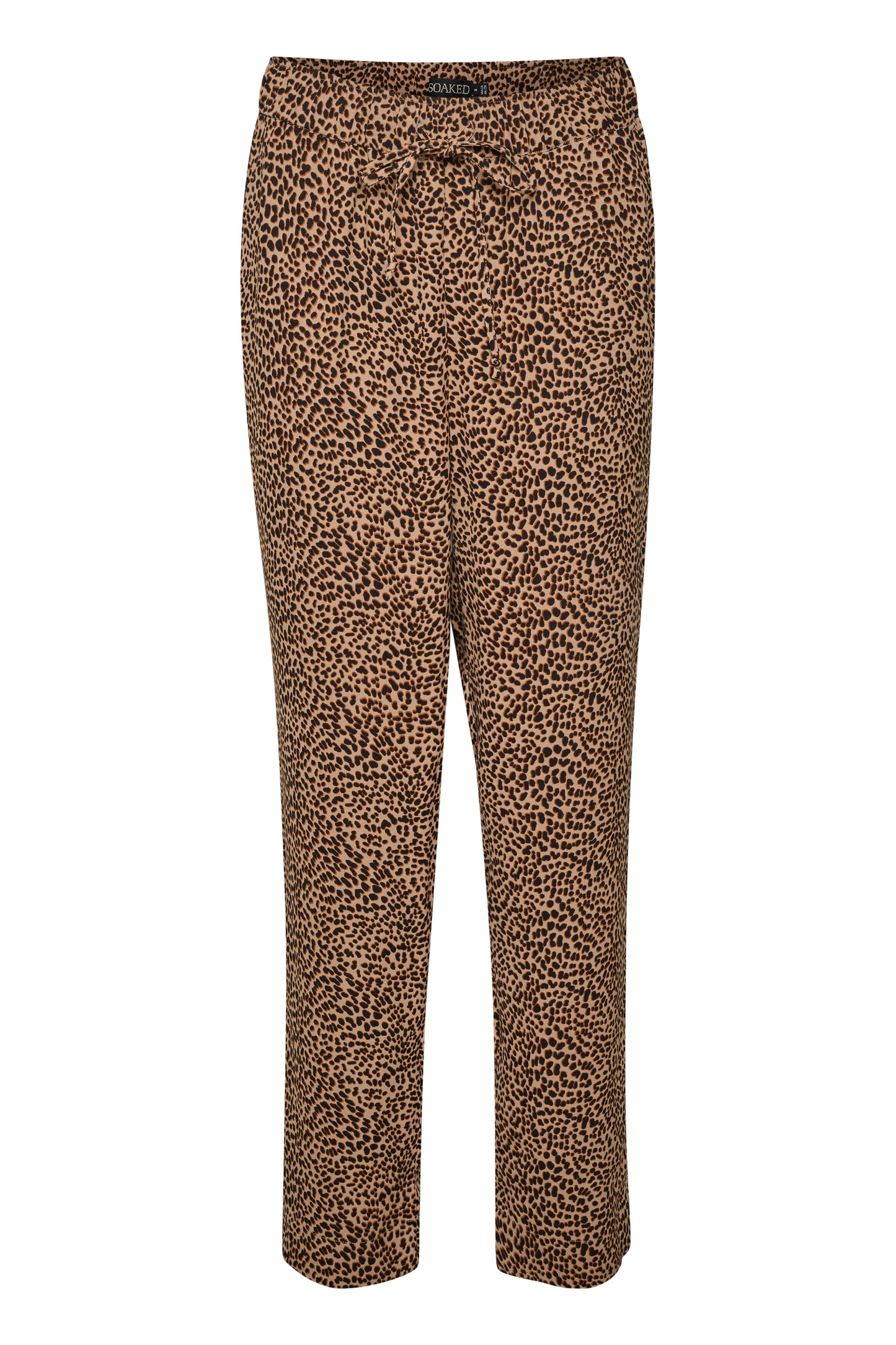 Soaked in Luxury Shirley Printed Pants Trousers Tigers Eye Mini Leopard Print