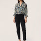 Soaked in Luxury Tiana Amily Blouse 3/4 Shirts/Blouses Night Sky Tapestry Print