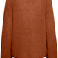 Soaked in Luxury Tuesday V-Neck Jumper LS Knit Amber Brown