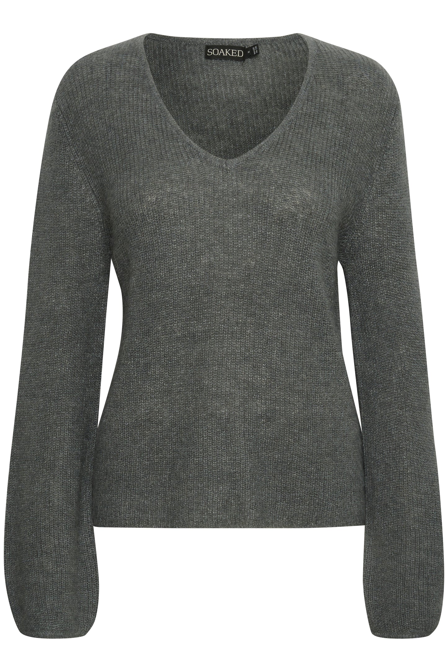 Soaked in Luxury Tuesday V-Neck Jumper LS Knit Sedona Sage
