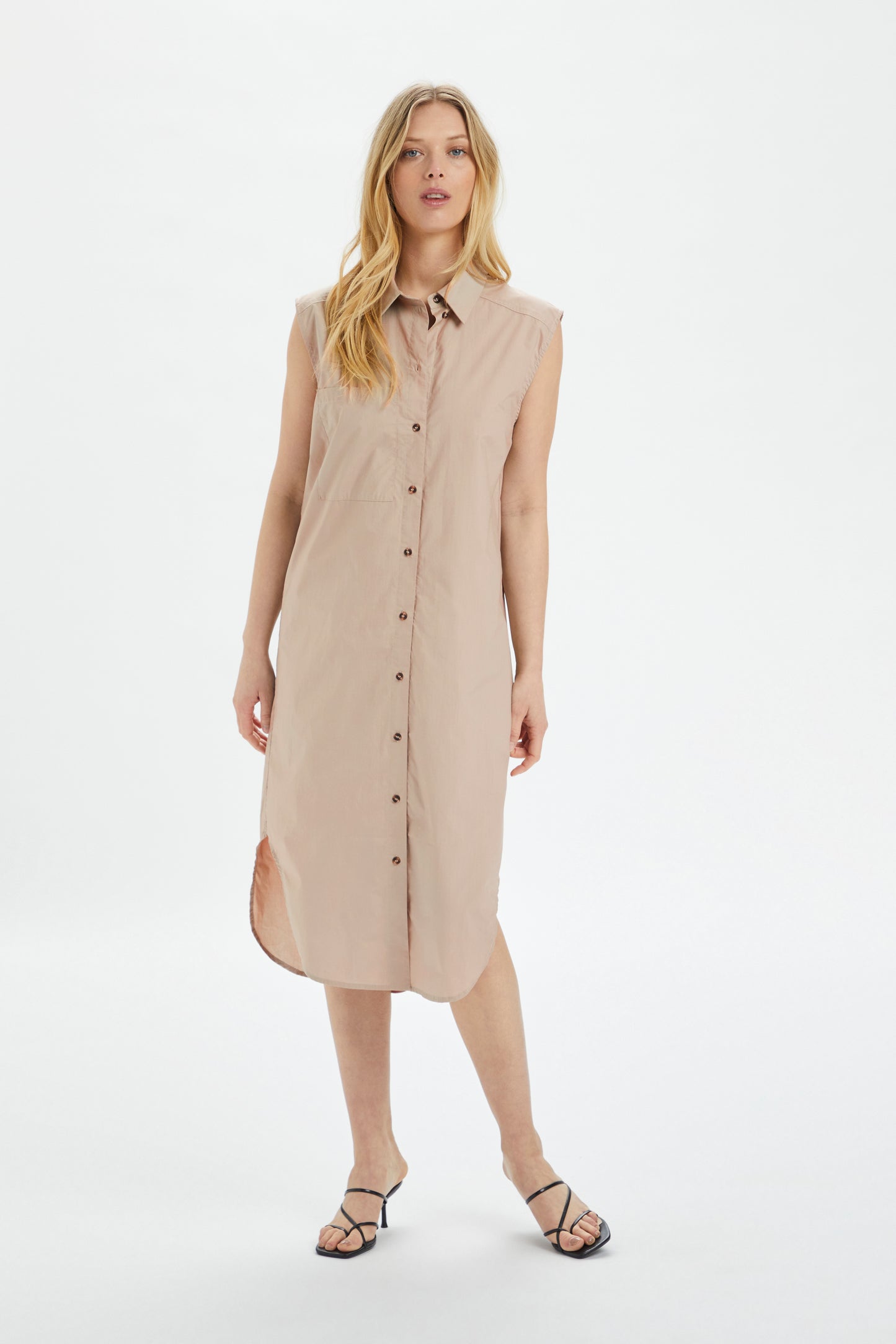 Soaked in Luxury Vesper Shirt Dress Dresses Cobblestone