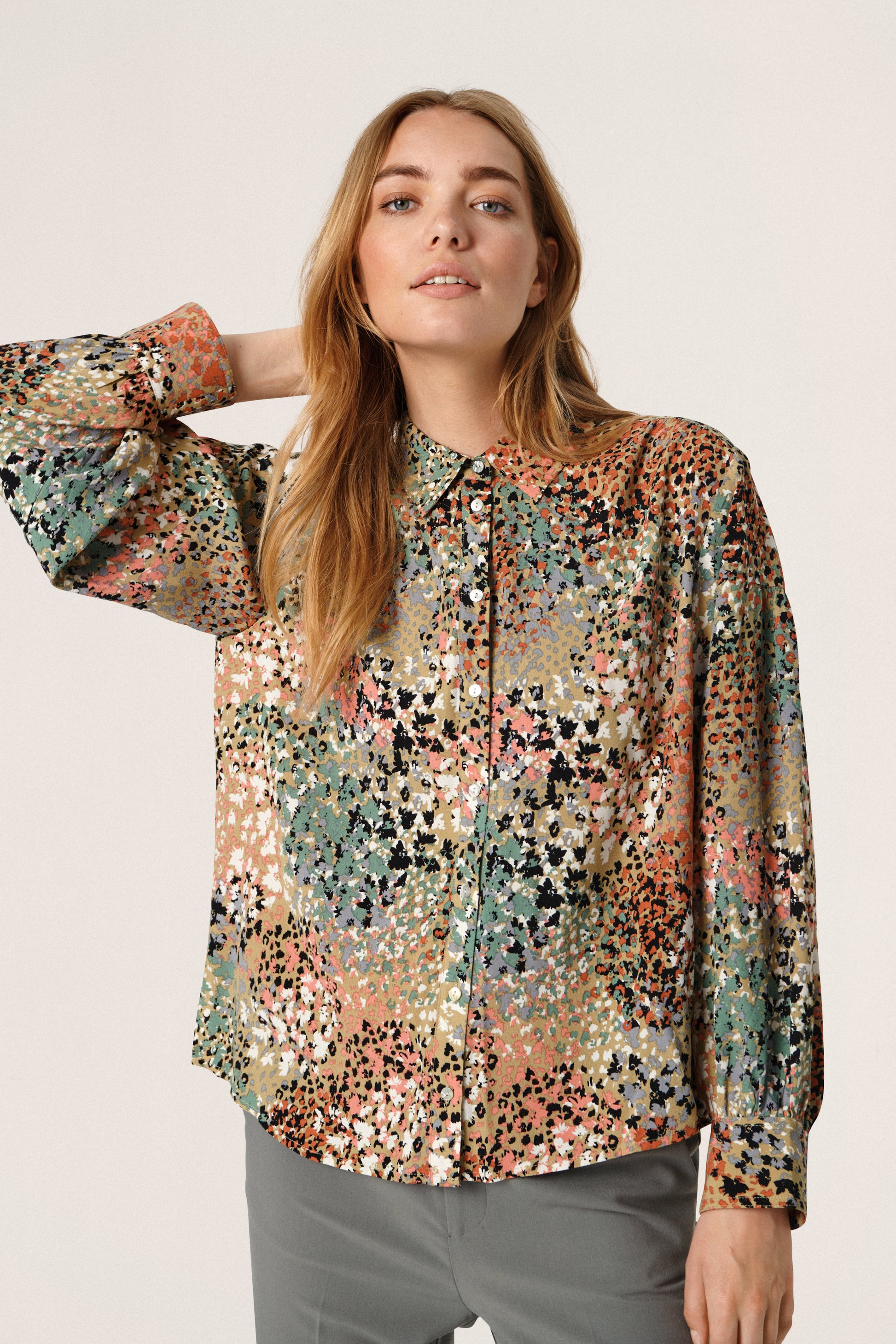  Sylvia Shirt LS Shirts/Blouses Lantana Ditsy Print