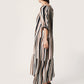  Zaya Flowy Maxi Dress SS  Desert Palm Stripe Mix